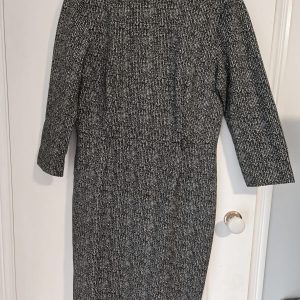 Forcast | Black & White Marled Tweed_Shift Dress