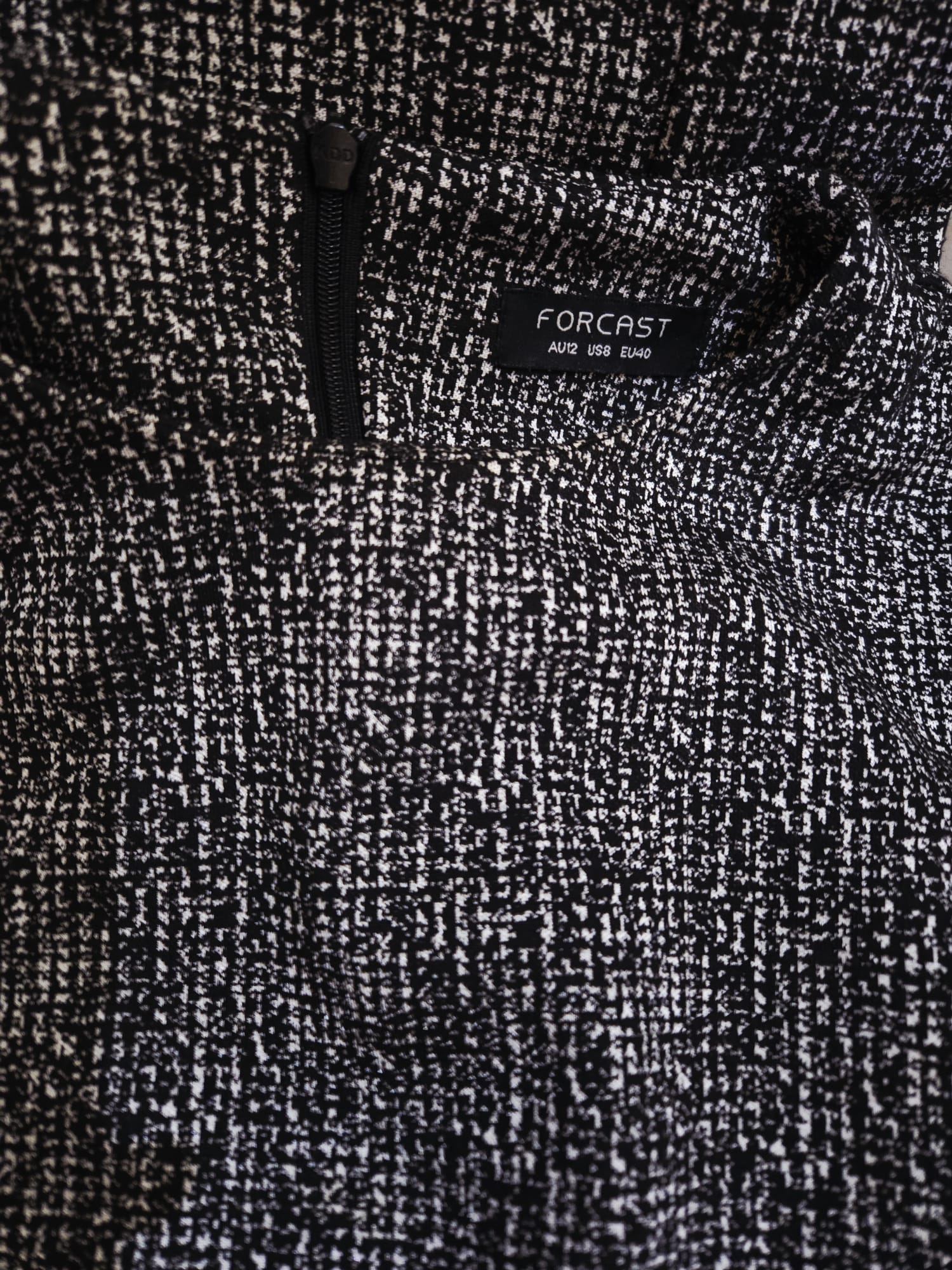 Forcast | Black & White Marled Tweed_Shift Dress - Image 4