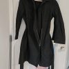 Uniqlo | Black Utility Shirt Dress & Lightweight Coat