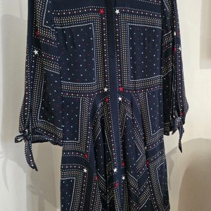 Tommy Hilfiger | Hoggan Dress, 3/4 tie sleeves with an asymmetric hemline