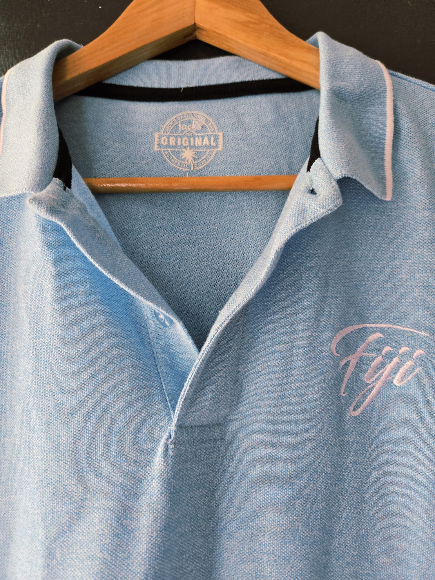 Jack’s ORIGINAL | Light Blue Polo Shirt – Unisex - Image 3