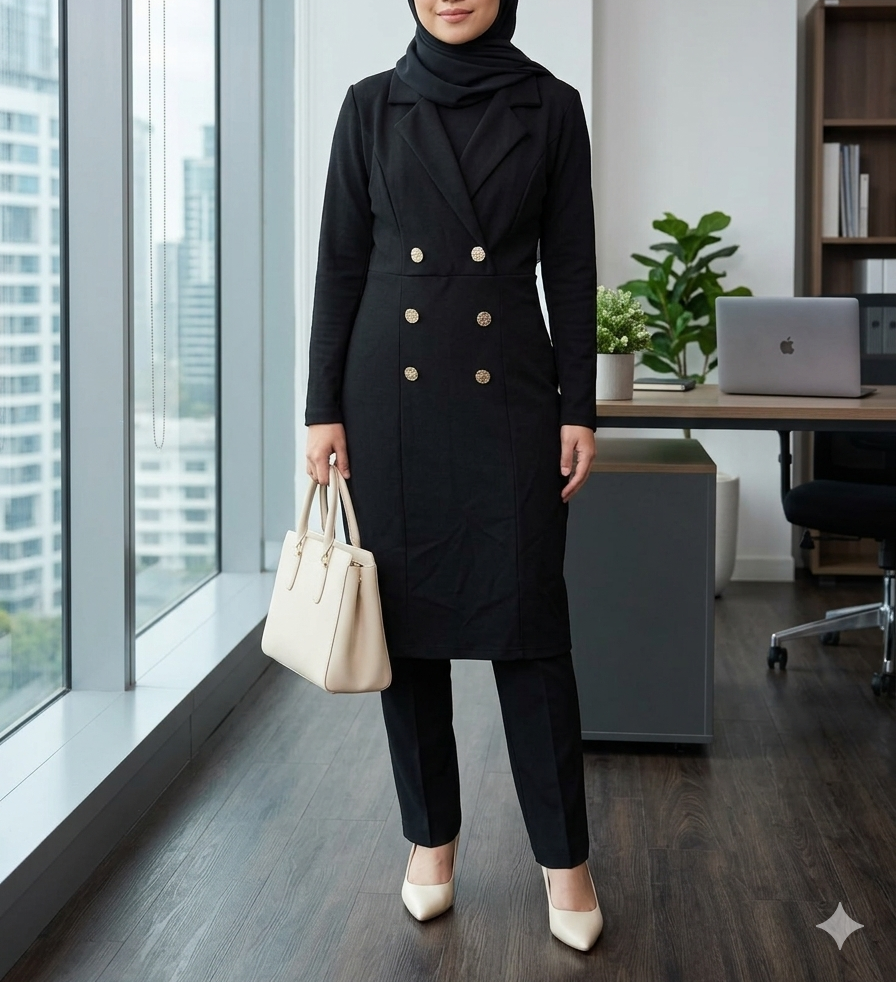 Fresh Soul | Black blazer dress - Image 5