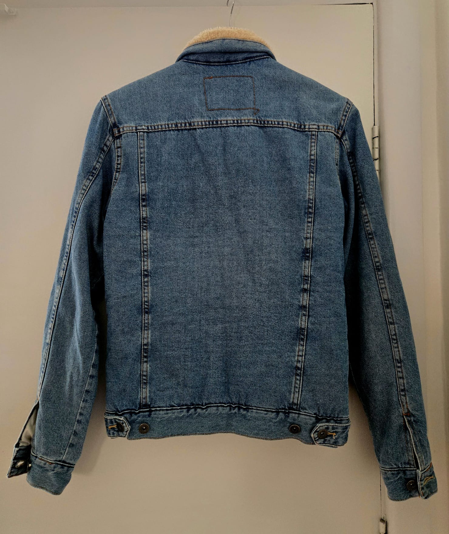 ZARA MAN | Sherpa-Lined Denim Jacket - Image 3